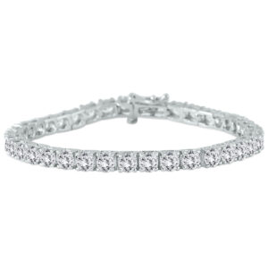 PREMIUM QUALITY 10 Carat TW Diamond Bracelet 18K White Gold (E-F Color, SI1-SI2 Clarity)- BRF59322