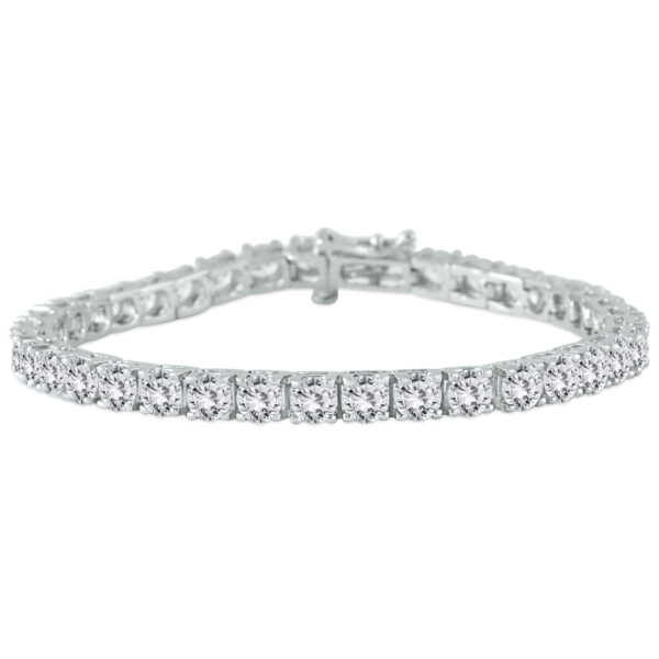 PREMIUM QUALITY 10 Carat TW Diamond Bracelet 18K White Gold (E-F Color, SI1-SI2 Clarity)- BRF59322