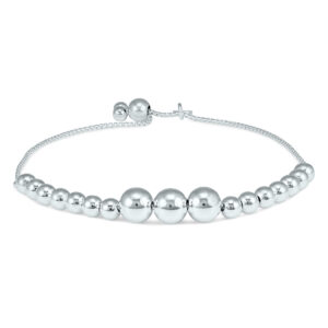 Sterling Silver Ball Bolo Bracelet in.925 Sterling Silver- BRF59697