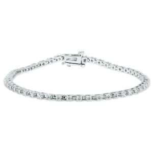 1 Carat TW Diamond Tennis Bracelet in 14K White Gold- BRF59966D