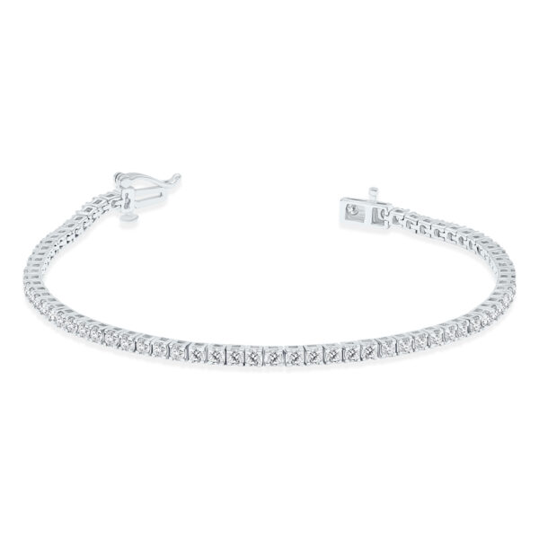 3 Carat TW Diamond Tennis Bracelet in 14K White Gold- BRF60890