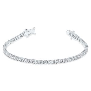 5 Carat TW Diamond Tennis Bracelet in 14K White Gold- BRF60892