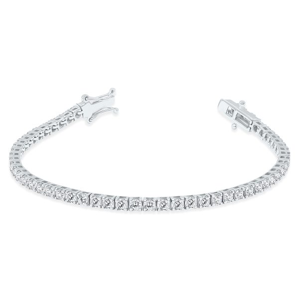 5 Carat TW Diamond Tennis Bracelet in 14K White Gold- BRF60892