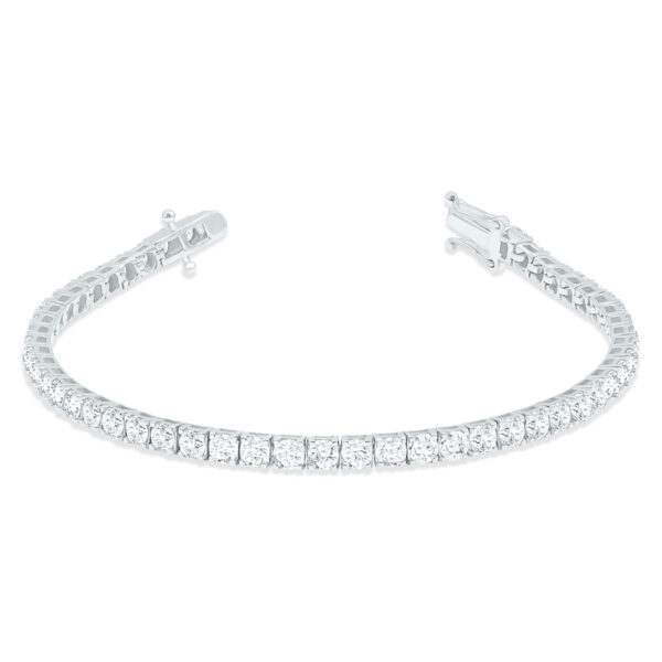7 Carat TW Diamond Tennis Bracelet in 14K White Gold- BRF60894
