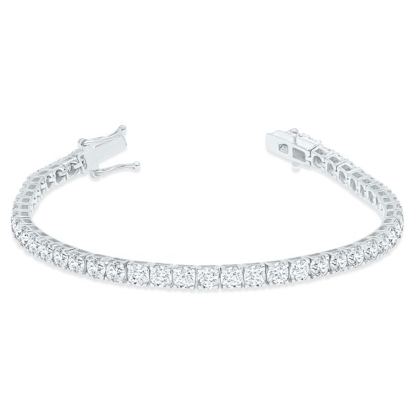 9 Carat TW Diamond Tennis Bracelet in 14K White Gold- BRF60896