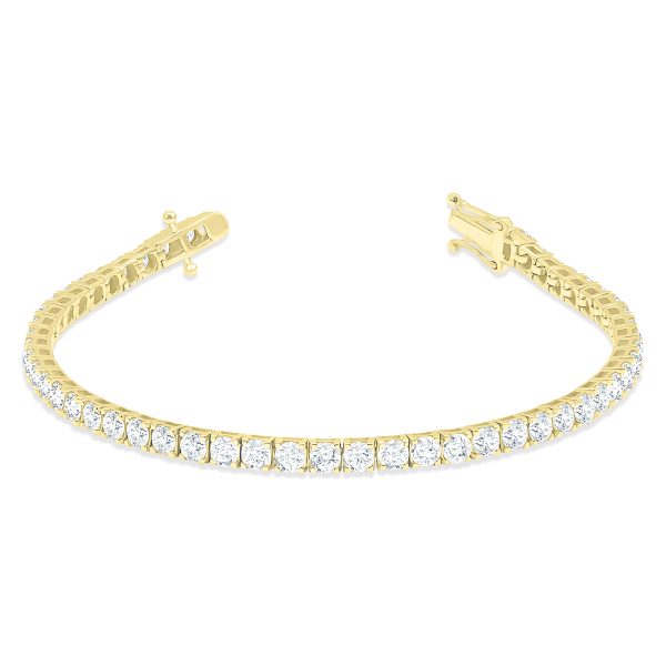 7 Carat TW Diamond Tennis Bracelet in 14K Yellow Gold- BRF60904