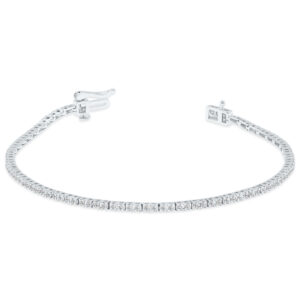 1 Carat TW Lab Grown Diamond Tennis Bracelet in 14K White Gold- BRF61950LD