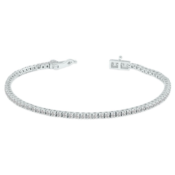2 Carat TW Lab Grown Diamond Tennis Bracelet in 14K White Gold- BRF61952LD