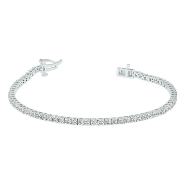 3 Carat TW Lab Grown Diamond Tennis Bracelet in 14K White Gold- BRF61954LD