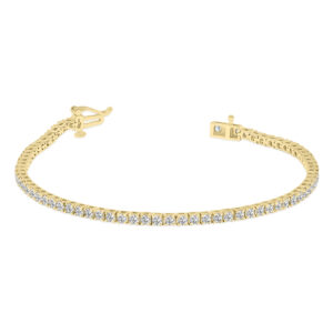 3 Carat TW Lab Grown Diamond Tennis Bracelet in 14K Yellow Gold- BRF61955LD