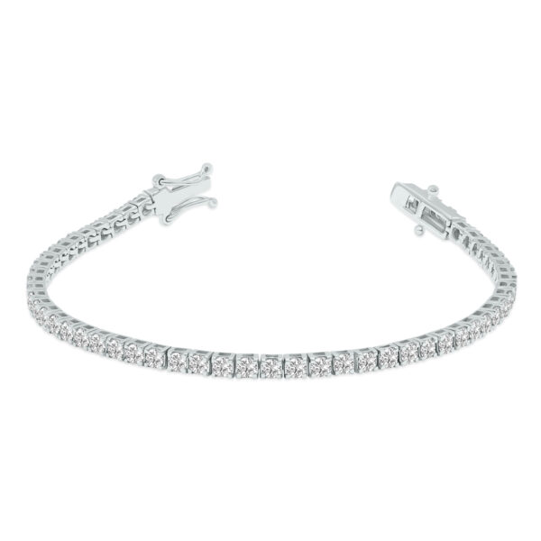 6 Carat TW Lab Grown Diamond Tennis Bracelet in 14K White Gold- BRF61960LD