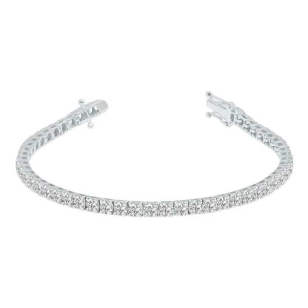 7 Carat TW Lab Grown Diamond Tennis Bracelet in 14K White Gold- BRF61962LD
