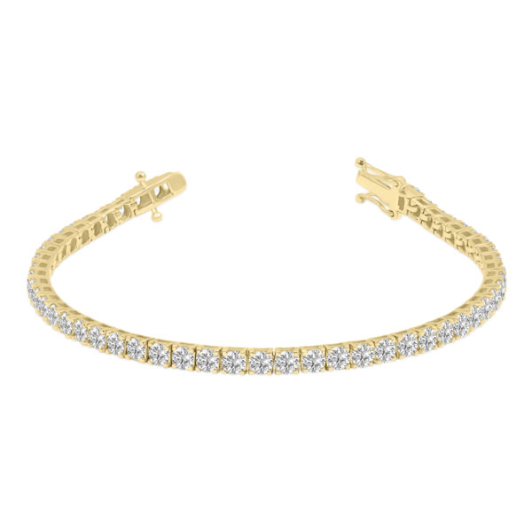 7 Carat TW Lab Grown Diamond Tennis Bracelet in 14K Yellow Gold- BRF61963LD