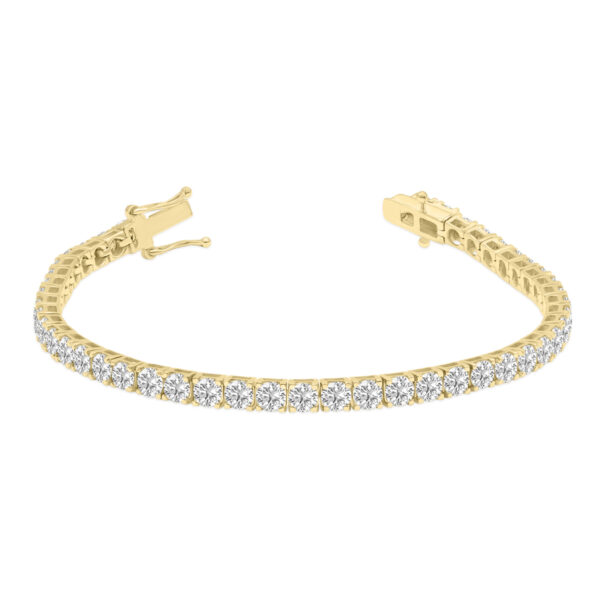 9 Carat TW Lab Grown Diamond Tennis Bracelet in 14K Yellow Gold- BRF61967LD