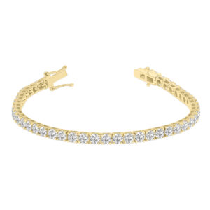 10 Carat TW Lab Grown Diamond Tennis Bracelet in 14K Yellow Gold- BRF61969LD