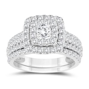 1 7/8 Carat TW Diamond Bridal Set in 10K White Gold- BSS57049