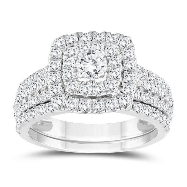1 7/8 Carat TW Diamond Bridal Set in 10K White Gold- BSS57049