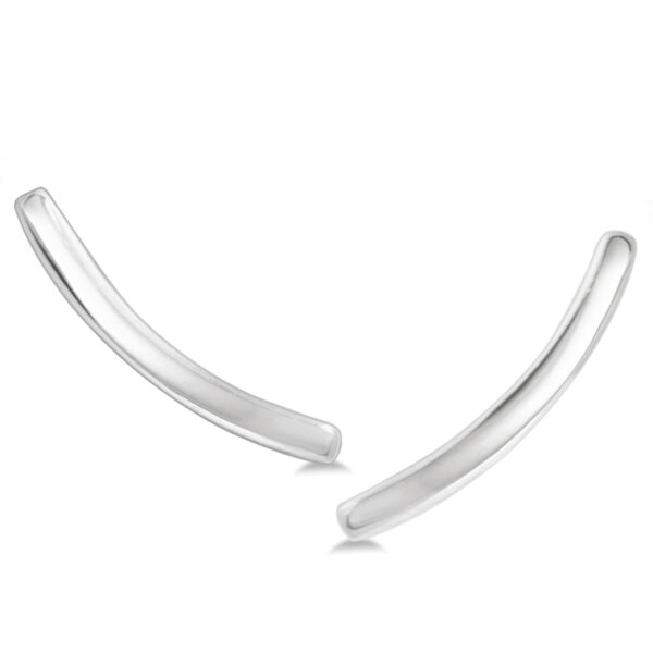 14K White Gold Bar Climber Earrings- ERF562063
