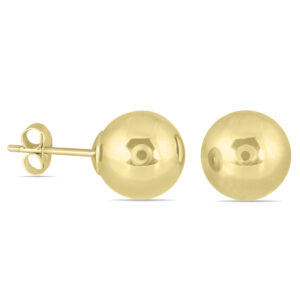 10K Yellow Gold 8mm Ball Stud Earrings- ERF562151