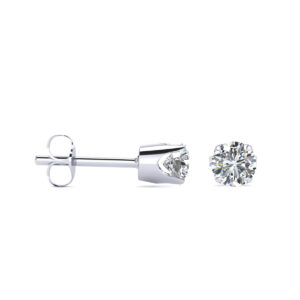 1/4 Carat TW Round Moissanite Stud Earrings in.925 Sterling Silver- ERF60759