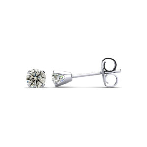1/10 Carat TW Diamond Stud Earrings 14K White Gold Filled (J-K, I2-I3)- ERF60832