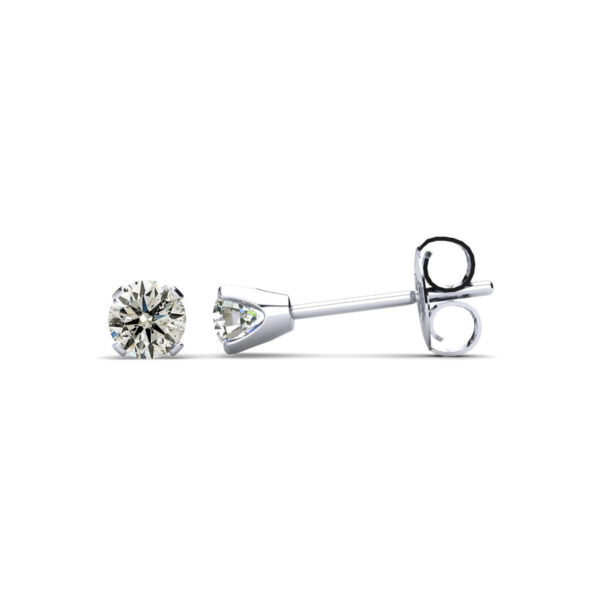 1/10 Carat TW Diamond Stud Earrings 14K White Gold Filled (J-K, I2-I3)- ERF60832