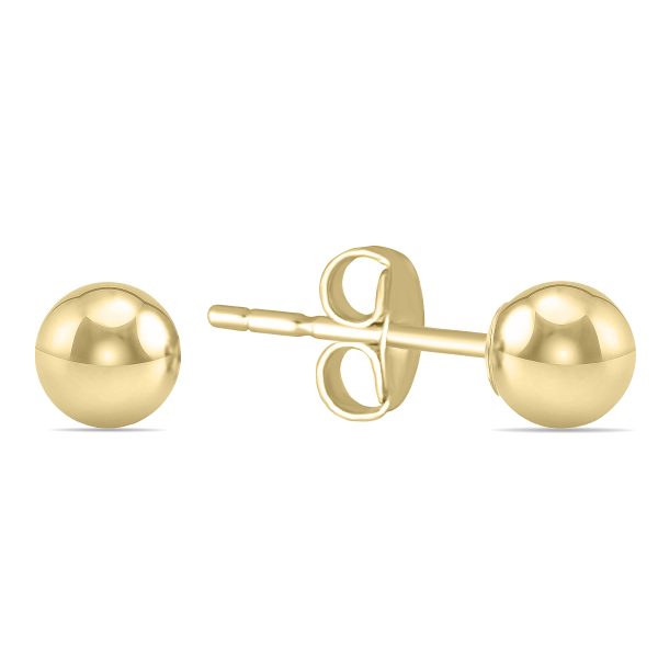 3MM 14K Yellow Gold Filled Round Ball Earrings- ERF60861