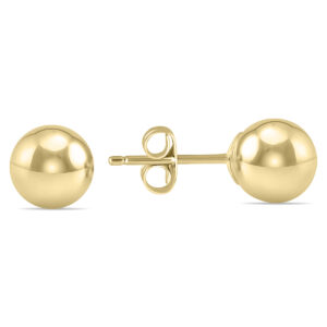 6MM 14K Yellow Gold Filled Round Ball Earrings- ERF60863