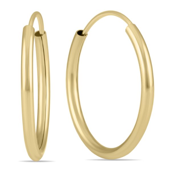 16MM Endless Hoop Earring 14k Yellow Gold- ERH56475