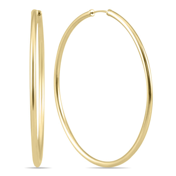 50MM Endless Hoop Earrings 14k Yellow Gold- ERH56493