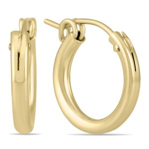 14K Yellow Gold Filled Hoop Earrings (12mm)- ERH56868