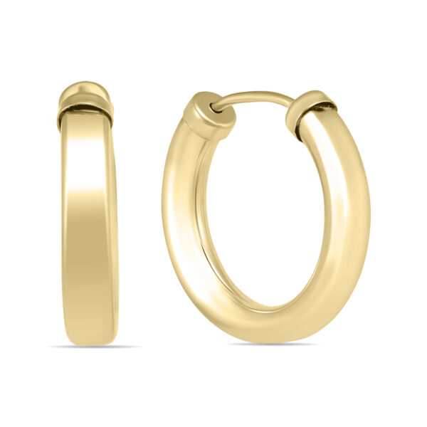 15MM 14K Yellow Gold Filled Endless Hoop Earrings (3mm Gauge)- ERH58564