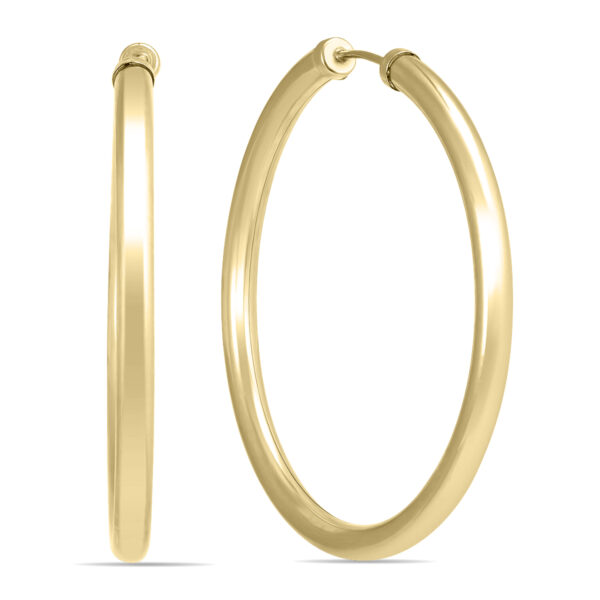 40MM 14K Yellow Gold Filled Endless Hoop Earrings (3mm Gauge)- ERH58566