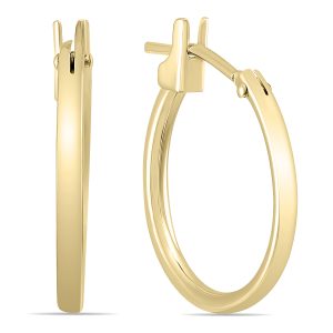 14K Yellow Gold 14MM Hoop Earrings (1.5MM Gauges)- ERH60308