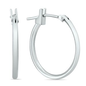 14K White Gold 16MM Hoop Earrings (1.5MM Gauges)- ERH60314