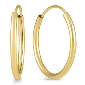 17mm Endless 14K Yellow Gold Filled Thin Hoop Earrings- ERH60851