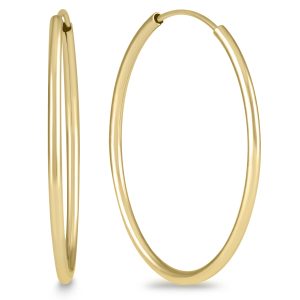 30mm Endless 14K Yellow Gold Filled Thin Hoop Earrings- ERH60855