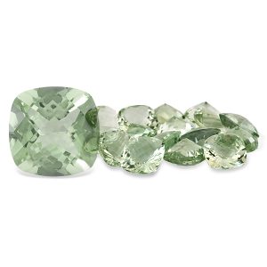 8 Carat Cushion Cut Green Amethyst Gemstone- LGS51630GA