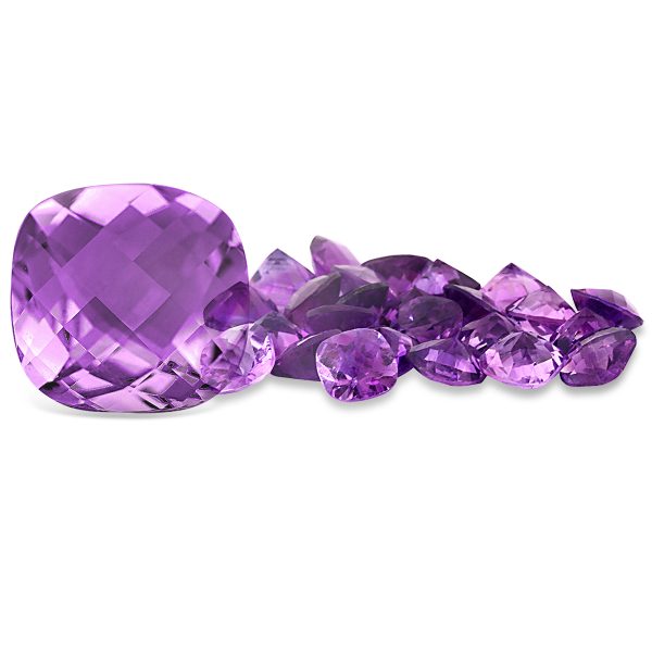 3 1/4 Carat Cushion Cut Amethyst Gemstone- LGS51634AM