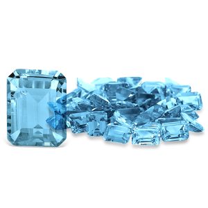 2.85 Carat Emerald Cut Blue Topaz Gemstone- LGS51759BT