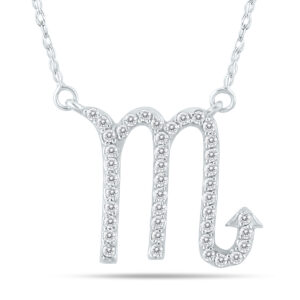 1/3 Carat TW Diamond Scorpio Zodiac Pendant 10K White Gold- PDF562102