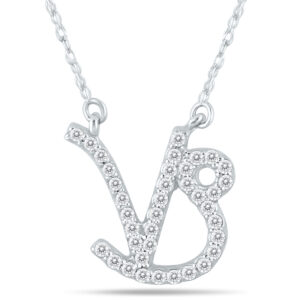1/3 Carat TW Diamond Capricorn Zodiac Pendant 10K White Gold- PDF562106