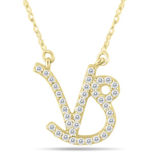 1/3 Carat TW Diamond Capricorn Zodiac Pendant 10K Yellow Gold- PDF562107