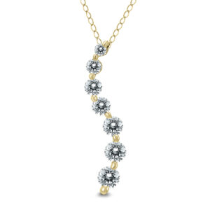 1/2 Carat Diamond Journey Pendant in 10K Yellow Gold (K-L Color, I2-I3 Clarity)- PDF59569D