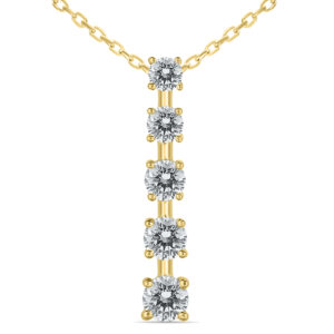 1 Carat TW Diamond Journey Pendant in 14K Yellow Gold- PDF59957D