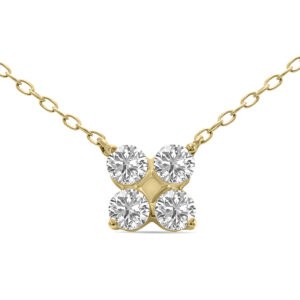1/2 CTW Lab Grown Diamond Snowflake Pendant in 10K Yellow Gold (F-G Color, VS1- VS2 Clarity)- PDF61869LD