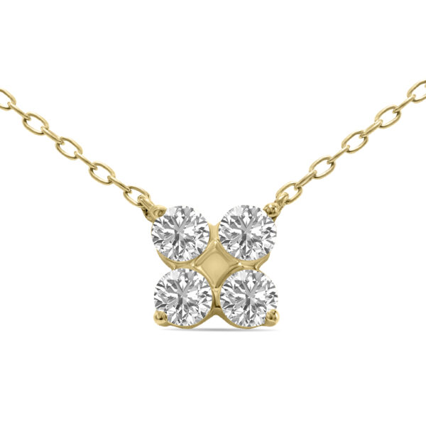 1/2 CTW Lab Grown Diamond Snowflake Pendant in 10K Yellow Gold (F-G Color, VS1- VS2 Clarity)- PDF61869LD