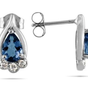 Sapphire and Diamond Earrings- PRE8885SP