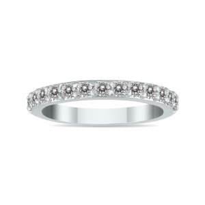 1/2 Carat TW Diamond Wedding Band in 10K White Gold- RGF12360