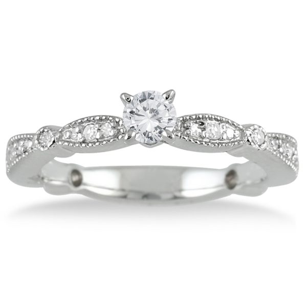 1/2 Carat TW Diamond Promise Ring in 10K White Gold- RGF12850